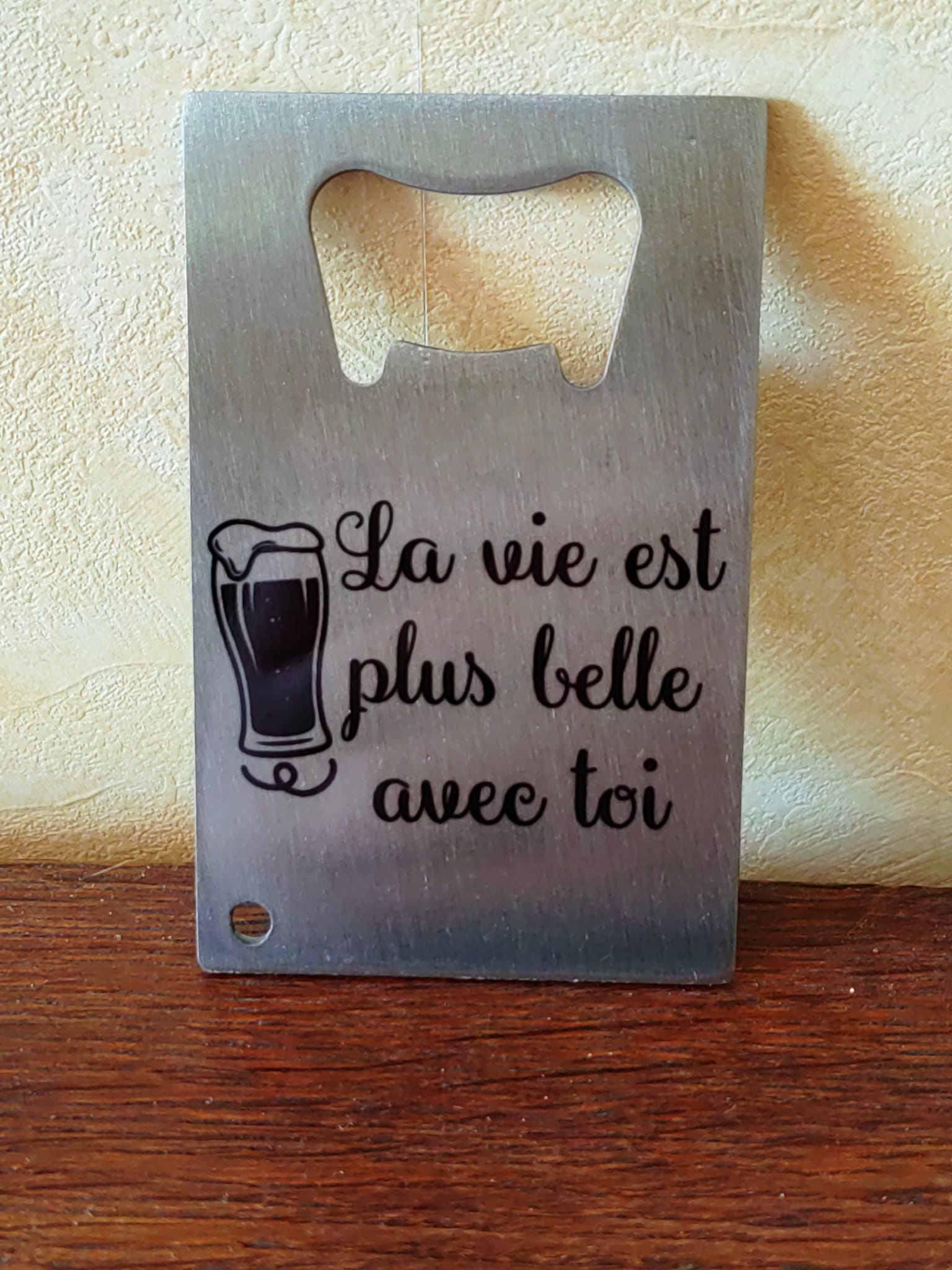 Personnalisation décapsuleur
