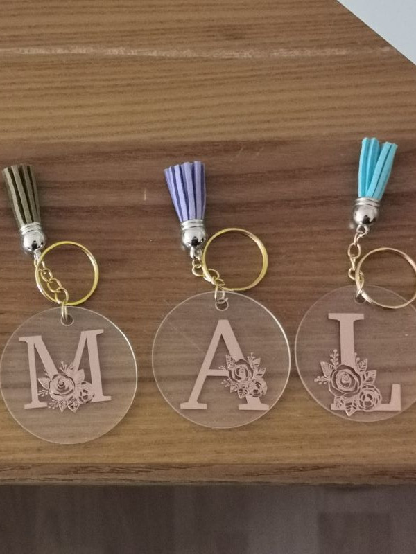 Personnalisation Porte clef lettres